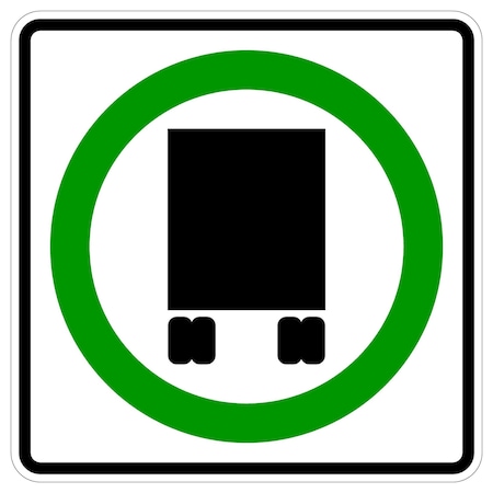 Sign Solutions Usa National Network Permitted, 30 in W x Square, Aluminum Sign DUS06DWT3030R14-4