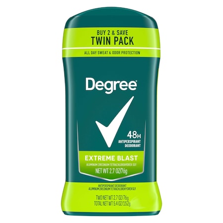 Degree Men Original Protection Extreme Blast Antiperspirant Deodorant, Twin Pack, 5.4 Ounce, 6PK 64350835