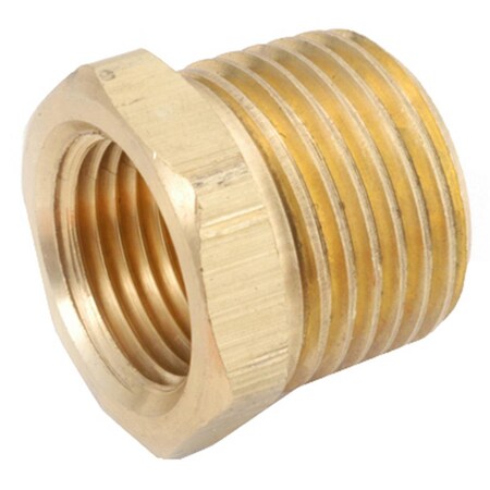 Gizmo 756110-0806 0.5 x 0.38 in. Brass Hex Bushing, 5PK GI570812