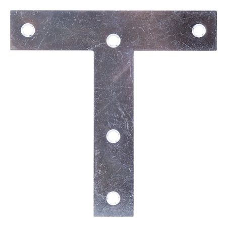 Prosource T-Plate, 5 in L, 5 in W, 2 mm Thick, Steel, Zinc TP-Z05-C2PS