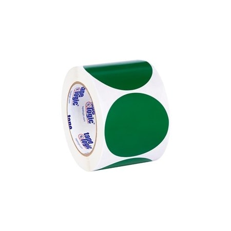 Bubblefast 3'' Green Inventory Circle Labels BFDL614D