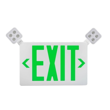 Keystone Exit Combo | Thermo Plastic | Style 2 | White Color | Single or Double Facing | Red or Green Switcha KT-EC-TP2-WH3RGW-SU-RC