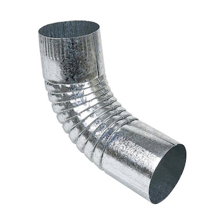 Amerimax Home Products PR63P3 3 in. Plain Round Galvanized Elbow 5435839