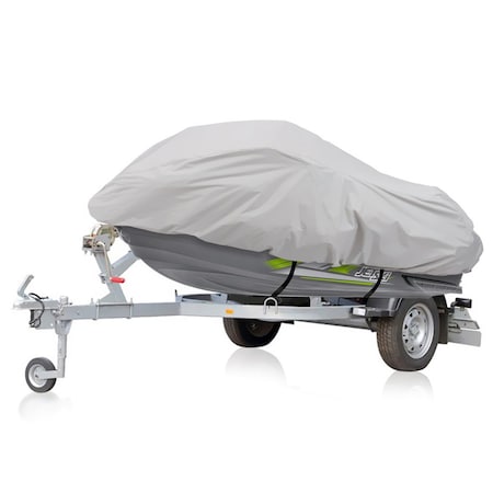 Pyle Pyle Marine Grade Polyester Jetski Cover, Waterproof, Fits Personal Watercraft, Universal Trailer Storage PCVJS10