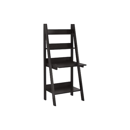 Homeroots 25" Espresso Ladder Desk 333349