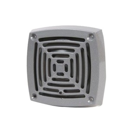 Edwards Signaling Vibrating Horn, 120V AC, .13 Amps, Panel Mount, Heavy Duty Die Cast, 4.625" x 4.625", Indoor 870P-N5