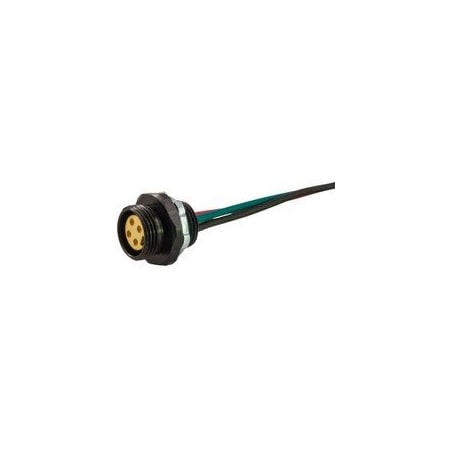 Nsi 3-Conductor PVC Jacketed Cable Connector, M12 103Q0010M1