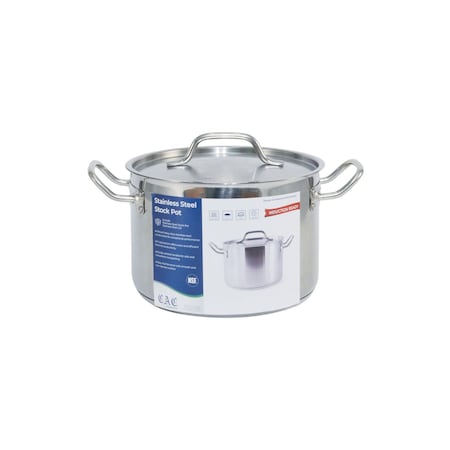 Cac Foodservice CAC Stainless Stock Pot Stainless Steel With Lid 8QT STKP-8
