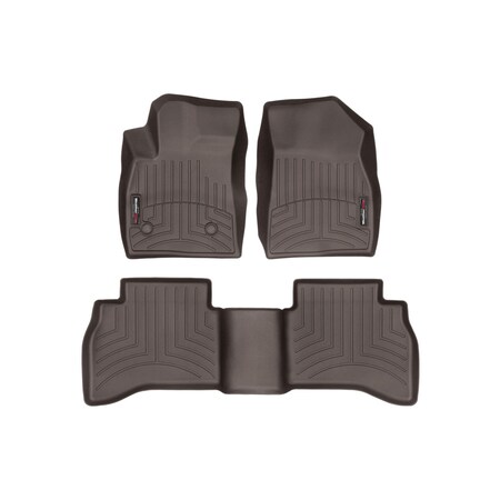 Weathertech Cocoa, Front and Rear Floorliners 471617-1-5
