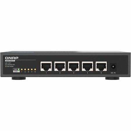 Qnap DESKTOP, UNMANAGED SWITCH, 5 10BASE-T 5-SPEED AUTO NEGOTIATI QSW-3205-5T-US