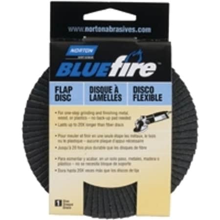 Norton Co 0 Flap Disc, 412 in Dia, 5811 Arbor, Coated, P40 Grit, Extra Coarse, Zirconia Aluminum Abrasive 3211