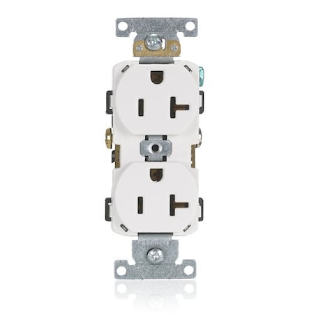 Leviton Twenty Amp Duplex Outlet CR020-W