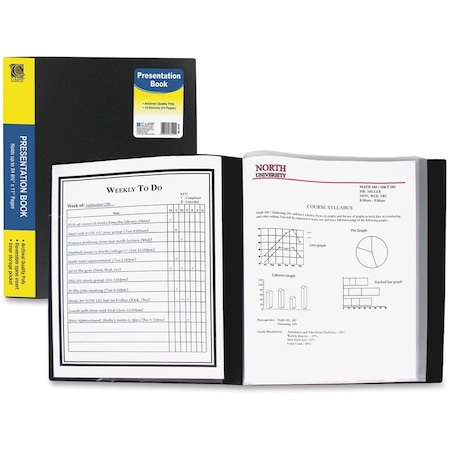C-Line Products Bound Sheet Protector Presentation Book, 12-Pocket, PK6 33120