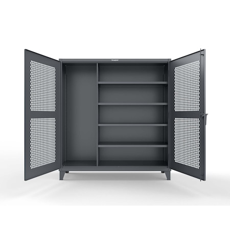 Strong Hold Extreme Duty Ventilated (Hex) Janitorial Storage Cabinet 66-H-BC-244