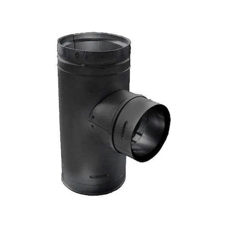 Dura Vent 3 in. Dia. Pellet Vent Pro Black Adapter Branch 3PVP-TADX4B1