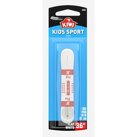 Kiwi Sport 36 in. White Shoe Laces 70430
