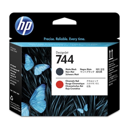 Hp 744 (F9J88A) Matte Black/Chromatic Red Printhead F9J88A