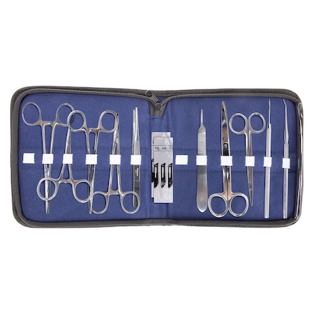 Generic Dissecting Kit w/10 instruments, w/case 11-107 S/B