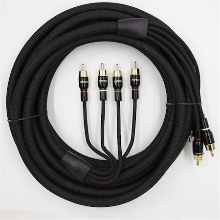 Metra Electronics 17 ft. V16 Series 4 Channel RCA Audio Cables METV16RCA-174