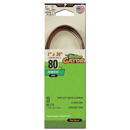 Ali SANDBELT 1X30 80#, 3PK 3211