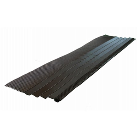 Amerimax Home Products 3 ft. Hoover Dam Black K-Style Steel Gutter Cover 243160