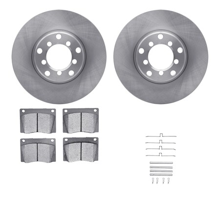 Dynamic Friction Co DFC Brake Rotor with 5000 Brake Pads and Hardware Kit 6512-63130