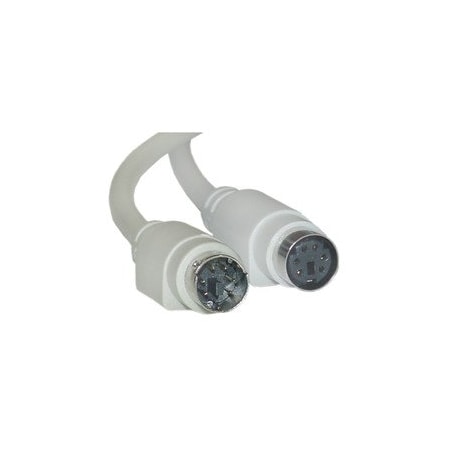 Cable Wholesale PS/2 Keyboard and Mouse Extension Cable, PS/2 Male to PS/2 Female, MiniDin6 Male to MiniDin6 10M2-01225