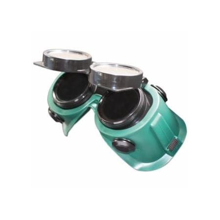 Best Welds Vinyl Goggles, Flip Front Soft, Green Frame, Green Lens, Elastic Strap, 50mm 901-WG-LF-50MM