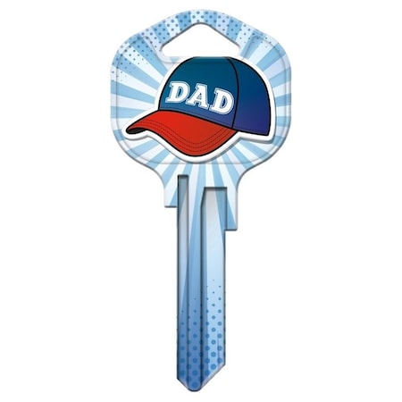 Hy-Ko Key Blank, Brass, Nickel, For: Kwikset KW1 Keyways 15005KW1-DAD