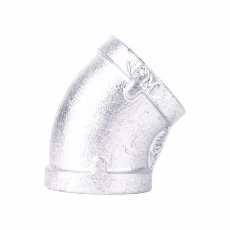 Stz Industries 3/8 in. FIP each X 3/8 in. D FIP Galvanized Malleable Iron 45 Degree Elbow 501805