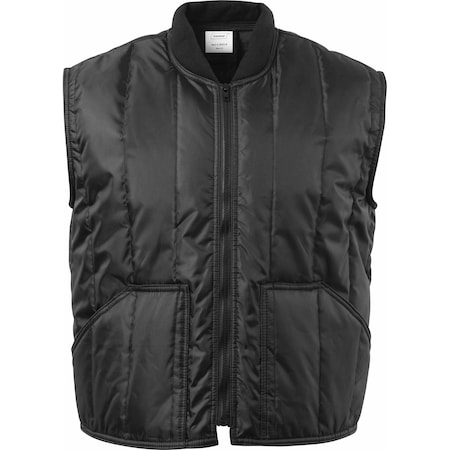 Ironwear Lightweight Vertical Quilted Insulated Vest with Fitted Collar, Black, 3X-Large 6925-B-3XL