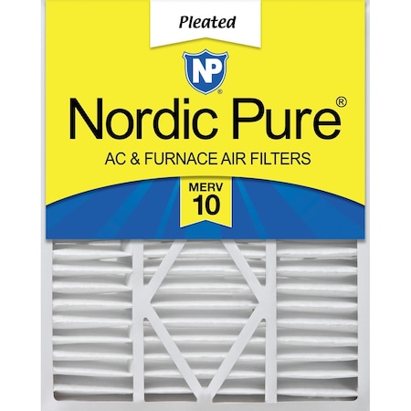 Nordic Pure 20x25x5 Pleated Air Filter, High Capacity, Electrostatically Charged Synthetic Media, MERV 10 20x25x5_1/4GCAM10-1