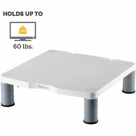 Fellowes INNOVATIVE STACKING COLUMNS RAISE MONITOR TO COMFORTABLE VIEWING HEIGHT. SUPPORT 91712