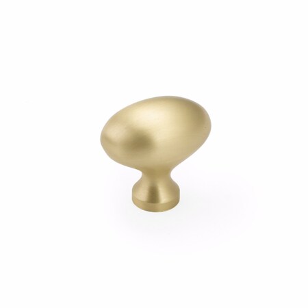 Schaub 1-1/4in Country Traditional Cabinet Knob Satin Brass Finish 711-SB