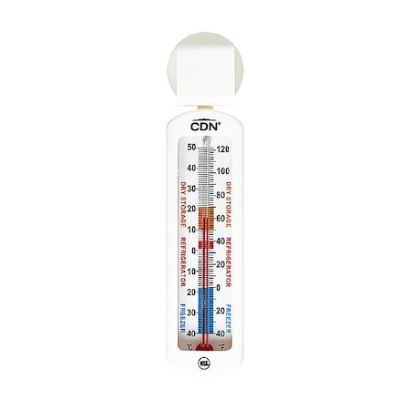 Cdn Refrigerator/Freezer Thermometer, 4 1/2"L EFG120-X2