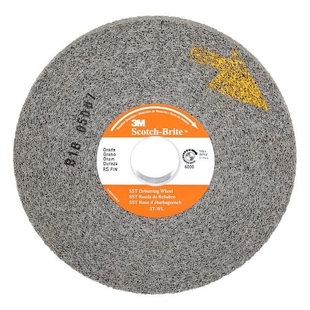 Scotch-Brite Convolute Wheel, Debur/Edge, 6x1x1, FN, PK3 7000045851