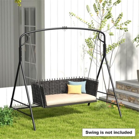 Total Tactic Outdoor Metal Swing Frame with Extra Side Bars, Black NP11310DK