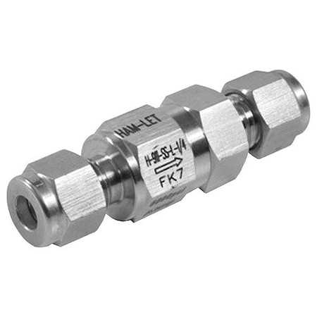 Ham-Let Industrial Excess Flow Valve, Pipe 3/8 H-911-00-SS-L-3/8