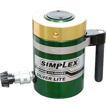 Simplex Lock Nut Hydraulic Ram, Aluminum RAL1006