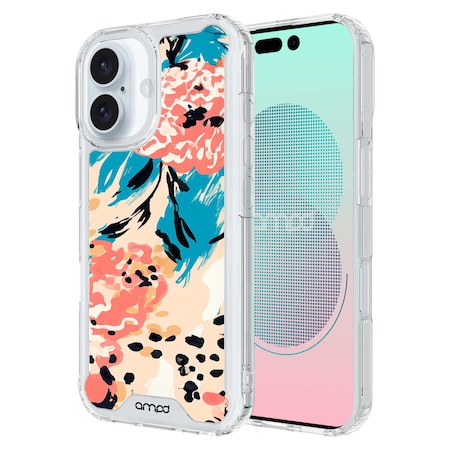 Ampd TPU/ACRYLIC CASES AA-PLSIPH16-HDPRINT-BLUFLWR