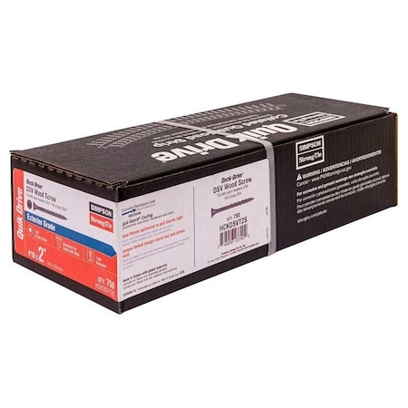 Simpson Strong-Tie Deck-Drive Collated Screw, No 10 Thread, 2 in L, Rimmed Flat Head HCKDSVT2S