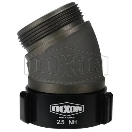 Dixon The Right Connection Angle And Suction Elbow, 2-1/2 in, MNST x FNST, Aluminum, Domestic N5430-25F25F