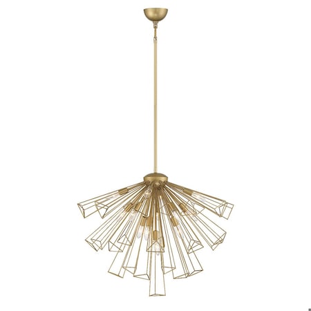 Eurofase Dendelio Comtemporary Incadescent Indoor Chandelier, 13-Light, Geometric, Dimmable, Gold 43863-027