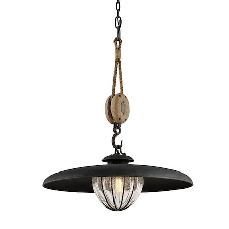 Troy Lighting Murphy 1 Light Pendant 24 In. Forged Iron F4906-FOR