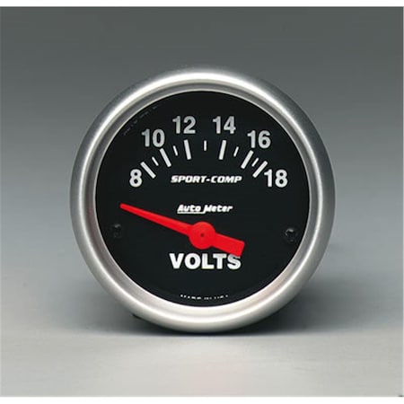 Auto Meter 3391 2.06 In. Mini SportComp Voltmeter A48-3391