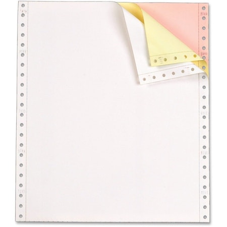 Tops Computer Paper- white-canary-pink Ream Margin- 3-part carbonless- 15 lb- 1100 SH per CTN 55179