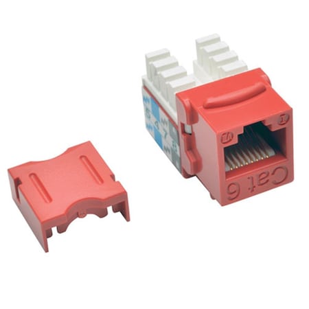Doomsday Cat6 Cat5e Style Punch Down Keystone Jack Red DO758498