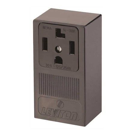 Leviton 14-30R, 30 A, 125/250 VAC, 3 Pole, Surface Mount, Grounding 55054