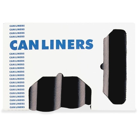 Lorell 28 x 45 in. Can Resin Liners - Black, 23 gal HERH5645TKR01