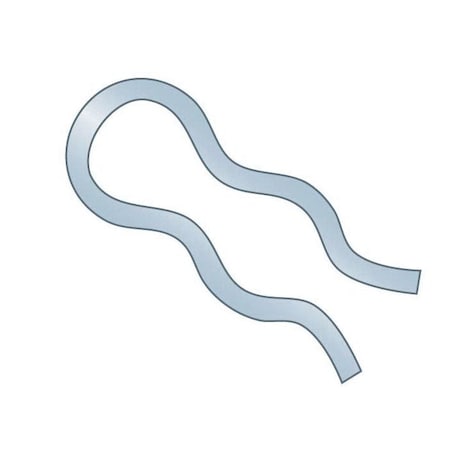 Huyett Hair Pin, Zinc Plated Spring Steel, 0.035 in Wire Dia x 0.500 in Length BPXZ-405
